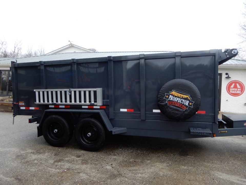 New 2027 Covered Wagon 7x14 Dump, 4' Sides, 7K axles