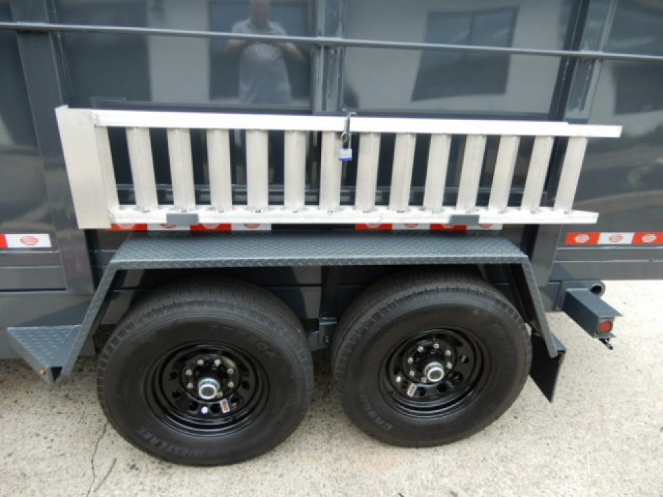New 2027 Covered Wagon 7x14 Dump, 4' Sides, 7K axles
