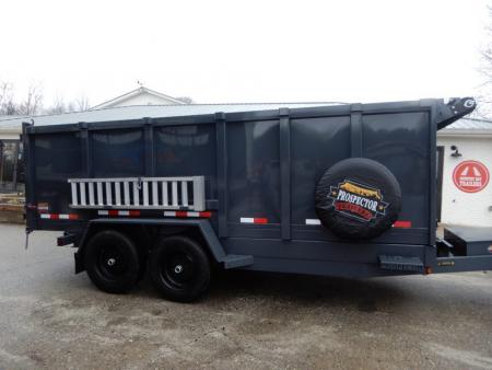 New 2027 Covered Wagon 7x14 Dump, 4' Sides, 7K axles