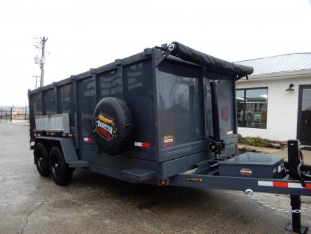 New 2027 Covered Wagon 7x14 Dump, 4' Sides, 7K axles
