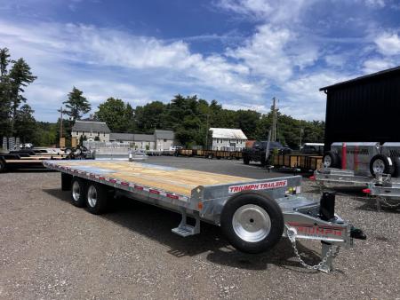 New 2027 Triumph galvanized 102x24 full power tilt deckover/12'' I-Beam/ Hydro Jacks / Wireless Remote & spare tire- 20k GVW