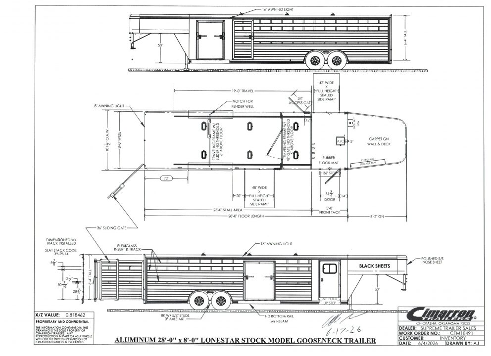 New 2027 Cimarron Lonestar 491