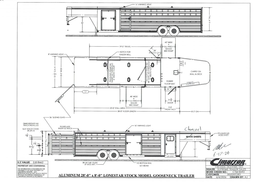 New 2027 Cimarron Lonestar 492