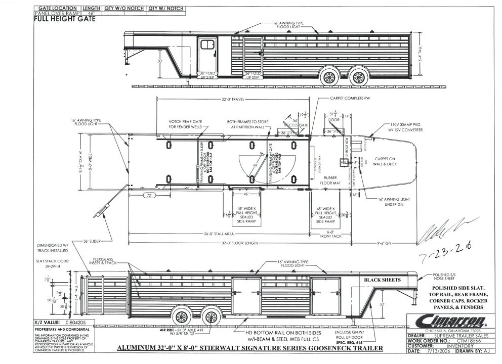 New 2027 Cimarron Stierwalt 566