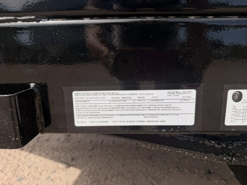 New 2026 Load Trail 6-12 Dump 5.2K Axles