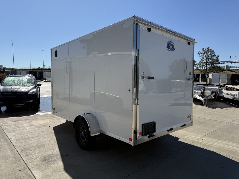 New 2027 Bighorn R&M 7x12+2’V Rear Ramp Enclosed Cargo Trailer