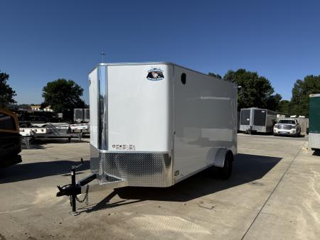 New 2027 Bighorn R&M 7x12+2’V Rear Ramp Enclosed Cargo Trailer