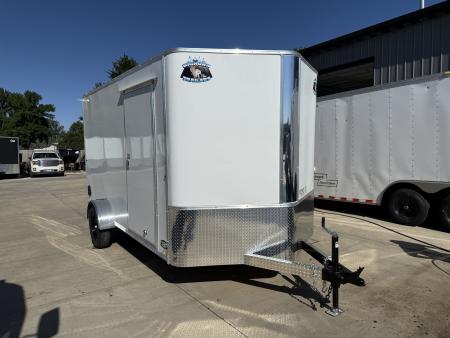 New 2027 Bighorn R&M 7x12+2’V Rear Ramp Enclosed Cargo Trailer