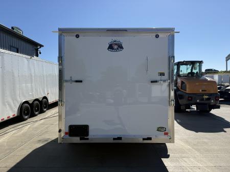 New 2027 Bighorn R&M 7x12+2’V Rear Ramp Enclosed Cargo Trailer