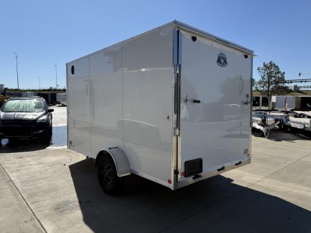 New 2027 Bighorn R&M 7x12+2’V Rear Ramp Enclosed Cargo Trailer