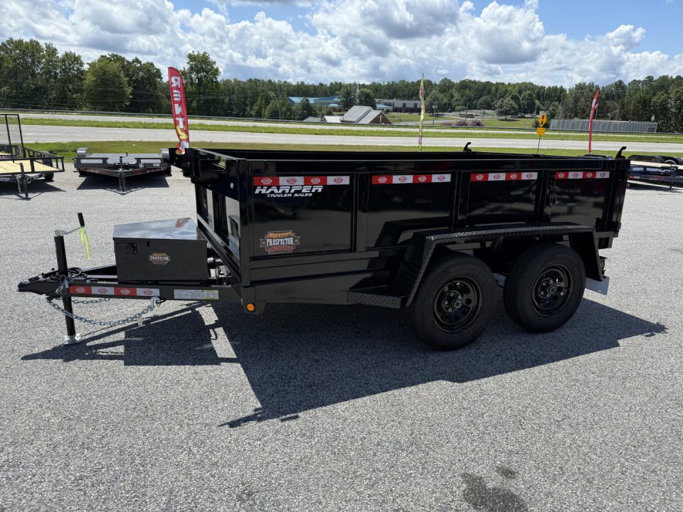 New 2027 PROSPECTOR LIGHT DUTY 6X10 7K TANDEM AXLE DUMP TRAILER WITH 2' WALLS