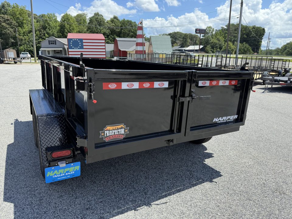 New 2027 PROSPECTOR LIGHT DUTY 6X10 7K TANDEM AXLE DUMP TRAILER WITH 2' WALLS