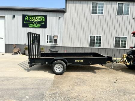 Used 2023 Doolittle Trailers 77X12 SS UTILITY W 5' GATE Utility Trailer