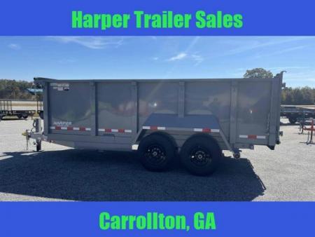 New 2026 TUFFDUMP 14K 7X16 DUMP TRAILER 4' WALLS