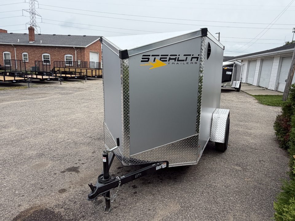 New 2026 Stealth Mustang 5 x 8 Enclosed Trailer w/ Ramp (Single) Cargo / Enclosed Trailer NEW MODEL - Screwless and Light Lid Roofing !!