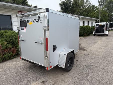 New 2026 Stealth Mustang 5 x 8 Enclosed Trailer w/ Ramp (Single) Cargo / Enclosed Trailer NEW MODEL - Screwless and Light Lid Roofing !!