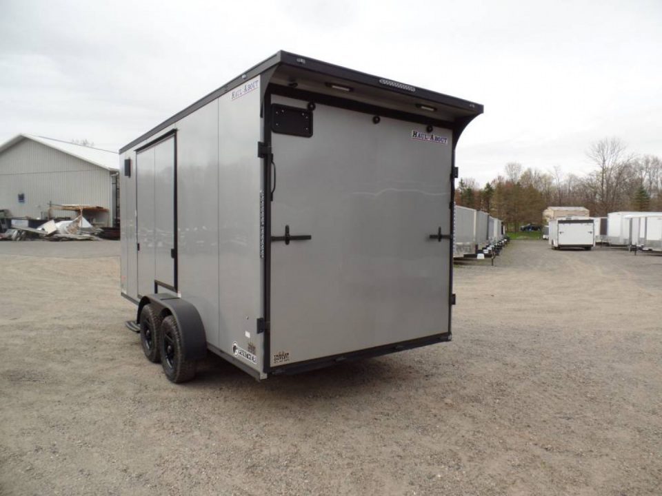 Used 2025 Haul About Trailers HAUL ABOUT / SIDE X SIDE TRAILER! 7X16 WITH EXTRA HEIGHT, and SPECIAL GET OUT FLIP UP DOOR! OUR ID# 014111, Cargo / Enclosed Trailer