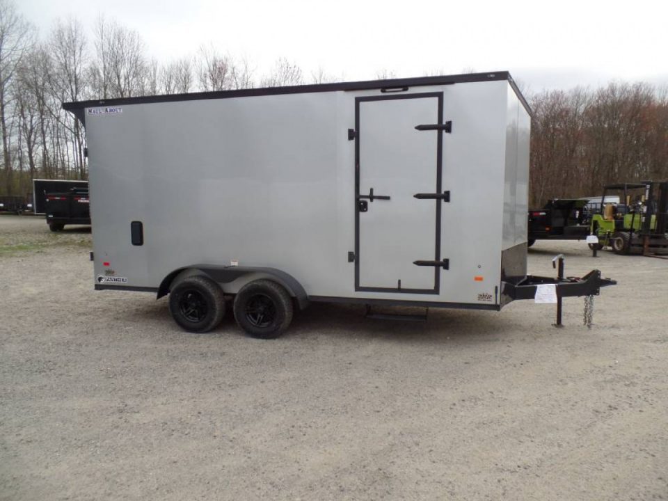 Used 2025 Haul About Trailers HAUL ABOUT / SIDE X SIDE TRAILER! 7X16 WITH EXTRA HEIGHT, and SPECIAL GET OUT FLIP UP DOOR! OUR ID# 014111, Cargo / Enclosed Trailer