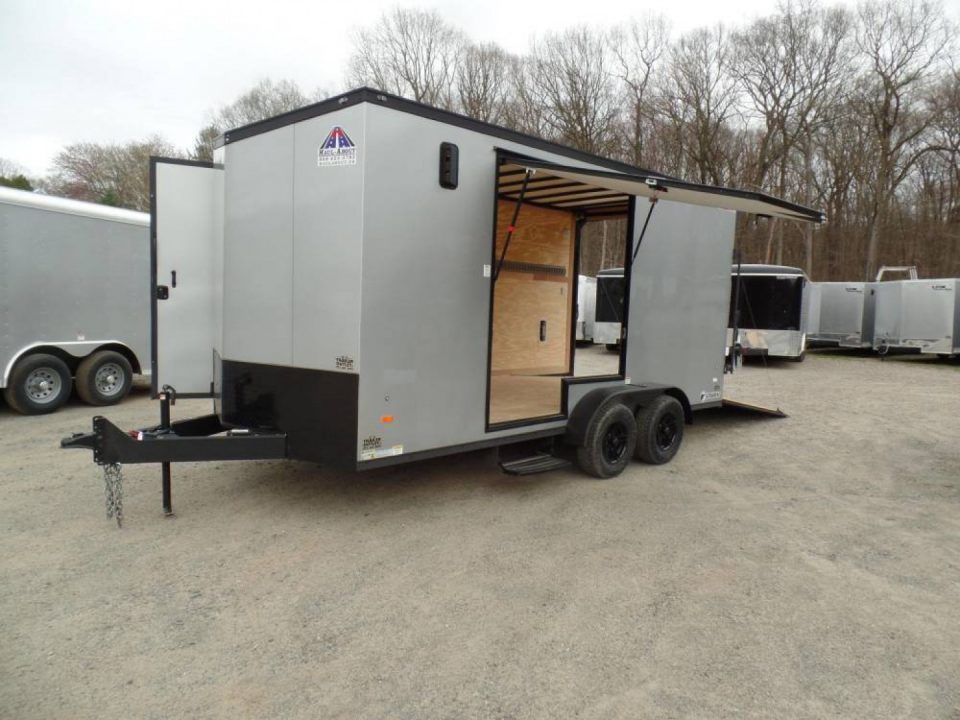 Used 2025 Haul About Trailers HAUL ABOUT / SIDE X SIDE TRAILER! 7X16 WITH EXTRA HEIGHT, and SPECIAL GET OUT FLIP UP DOOR! OUR ID# 014111, Cargo / Enclosed Trailer