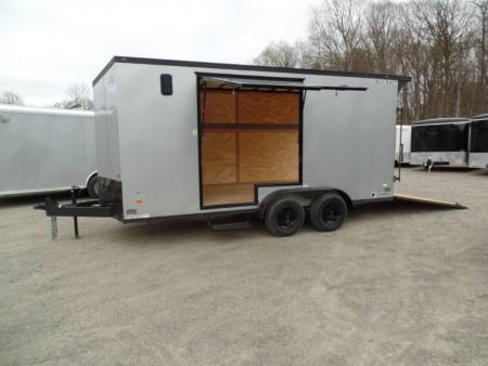 Used 2025 Haul About Trailers HAUL ABOUT / SIDE X SIDE TRAILER! 7X16 WITH EXTRA HEIGHT, and SPECIAL GET OUT FLIP UP DOOR! OUR ID# 014111, Cargo / Enclosed Trailer