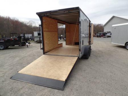 Used 2025 Haul About Trailers HAUL ABOUT / SIDE X SIDE TRAILER! 7X16 WITH EXTRA HEIGHT, and SPECIAL GET OUT FLIP UP DOOR! OUR ID# 014111, Cargo / Enclosed Trailer