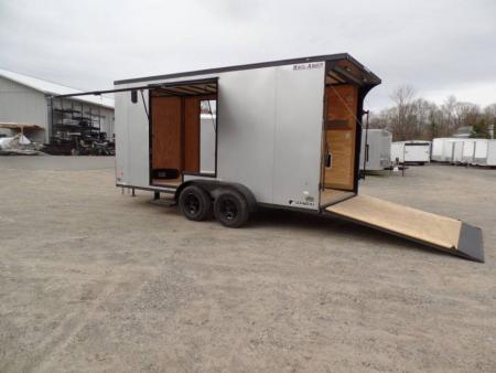 Used 2025 Haul About Trailers HAUL ABOUT / SIDE X SIDE TRAILER! 7X16 WITH EXTRA HEIGHT, and SPECIAL GET OUT FLIP UP DOOR! OUR ID# 014111, Cargo / Enclosed Trailer