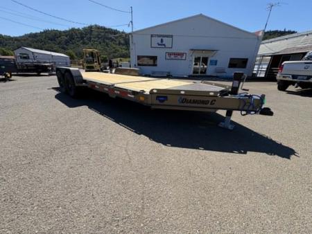 New SPLIT-TILT 2026 Diamond C HDT207 82X20 Equipment Trailer 15500 GVWR METALLIC MOCHA