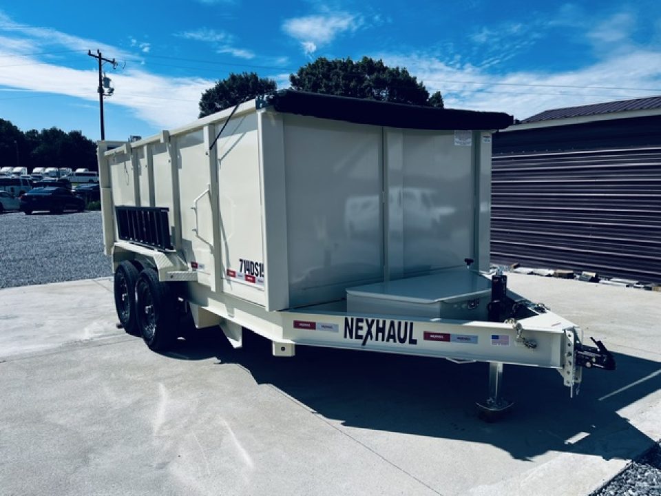 New 2027 Nexhaul 7X14 Lightning Dump 15K W/4Ft Sides
