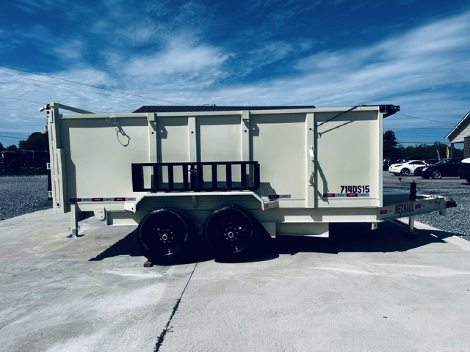 New 2027 Nexhaul 7X14 Lightning Dump 15K W/4Ft Sides