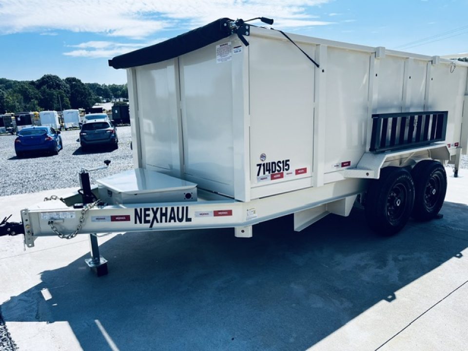 New 2027 Nexhaul 7X14 Lightning Dump 15K W/4Ft Sides