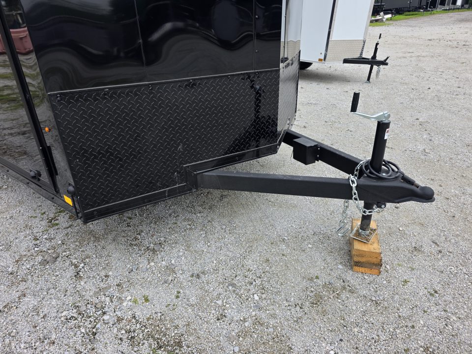 New 2026 Look Trailers 7X16 7' INSIDE RAMP DOOR 80" REAR OPENING 7 X 16 BLACKOUT SCREWLESS Cargo / Enclosed Trailer