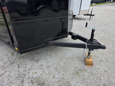 New 2026 Look Trailers 7X16 7' INSIDE RAMP DOOR 80" REAR OPENING 7 X 16 BLACKOUT SCREWLESS Cargo / Enclosed Trailer