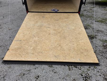 New 2026 Look Trailers 7X16 7' INSIDE RAMP DOOR 80" REAR OPENING 7 X 16 BLACKOUT SCREWLESS Cargo / Enclosed Trailer