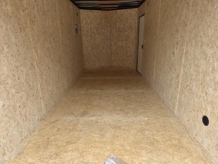 New 2026 Look Trailers 7X16 7' INSIDE RAMP DOOR 80" REAR OPENING 7 X 16 BLACKOUT SCREWLESS Cargo / Enclosed Trailer