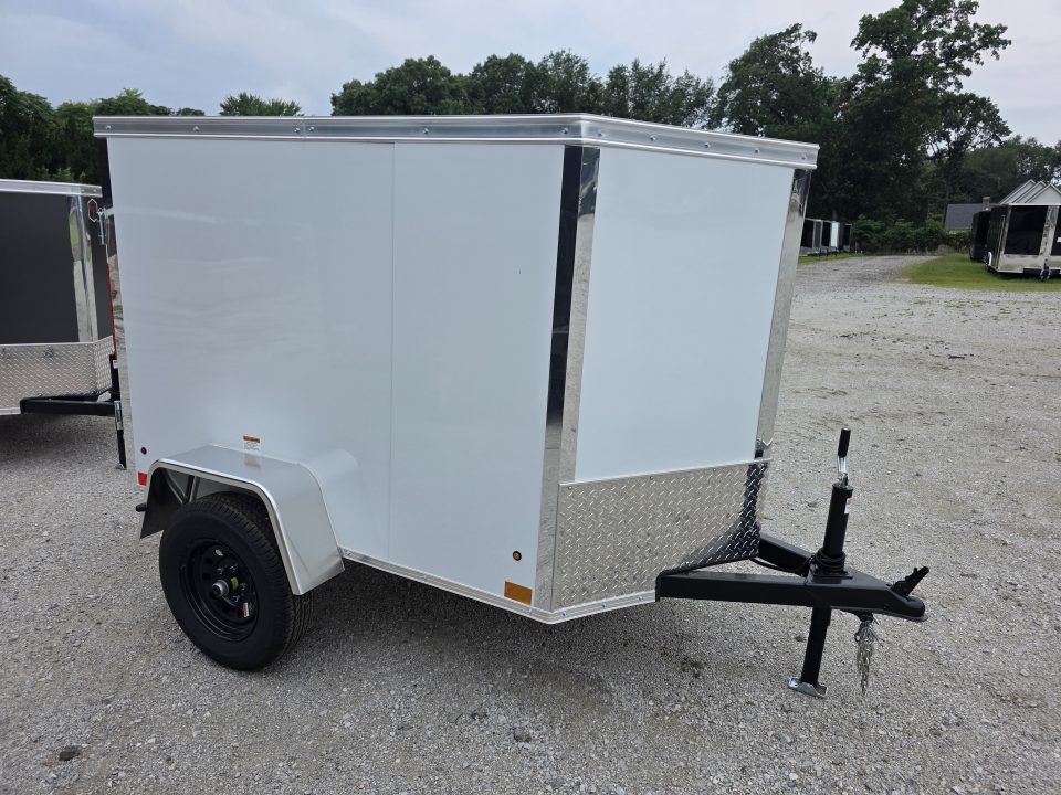 New 2027 Cross Trailers 4X6 4 X 6 SWING DOOR Cargo / Enclosed Trailer