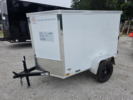 New 2027 Cross Trailers 4X6 4 X 6 SWING DOOR Cargo / Enclosed Trailer