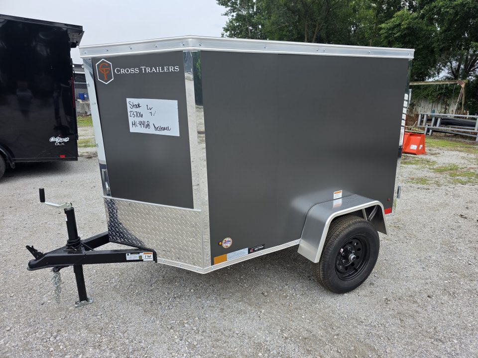 New 2027 Cross Trailers 4X6 4 X 6 SWING DOOR Cargo / Enclosed Trailer