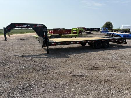 New 2027 Buckshot MFG Single Bolt 25R 102x25FT 7k axles Deckover Trailer