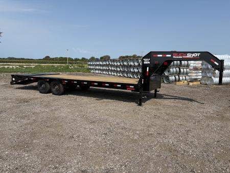 New 2027 Buckshot MFG Single Bolt 25R 102x25FT 7k axles Deckover Trailer
