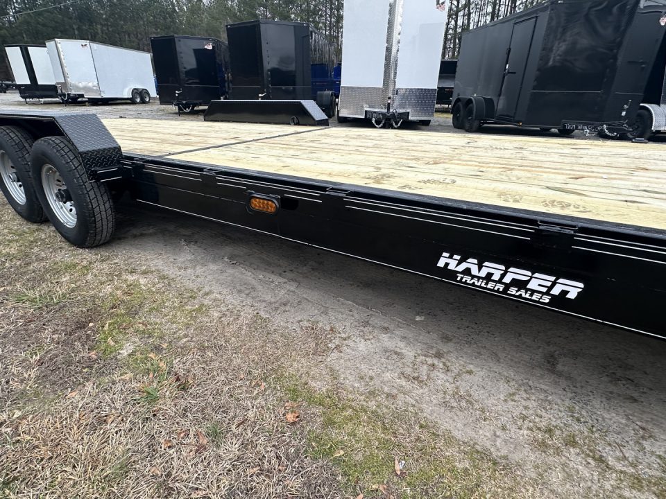 New 2027 36' WOOD FLOOR DELUXE MODEL CAR HAULER 14K WITH 2 BRAKE AXLES