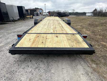 New 2027 36' WOOD FLOOR DELUXE MODEL CAR HAULER 14K WITH 2 BRAKE AXLES