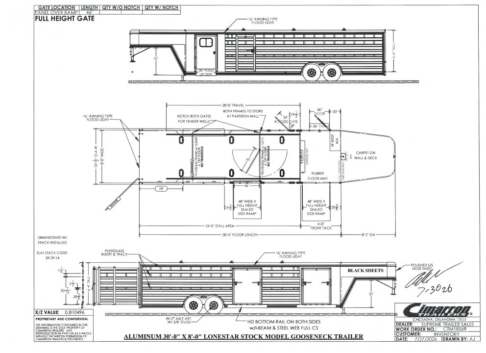 New 2027 Cimarron Lonestar 569