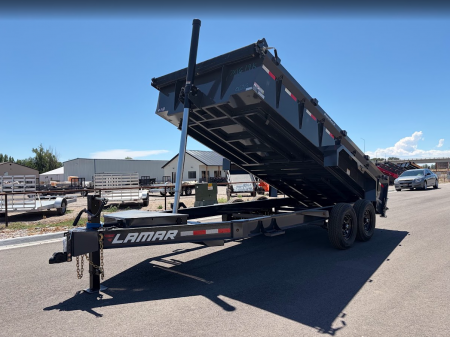 New 2027 Lamar 7X16 14K Telescopic Dump Trailer