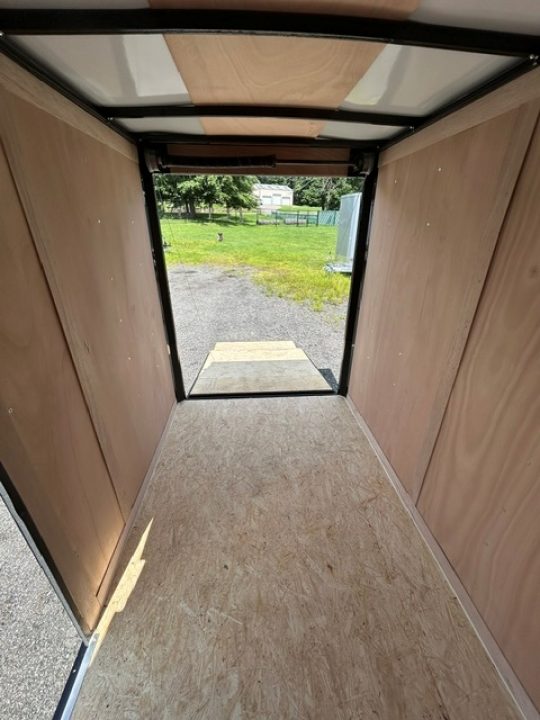 New 2027 Haul About Trailers 5'X8' with rear ramp door, and side door!, single axle 2,990 lb. GVWR Cargo / Enclosed Trailer