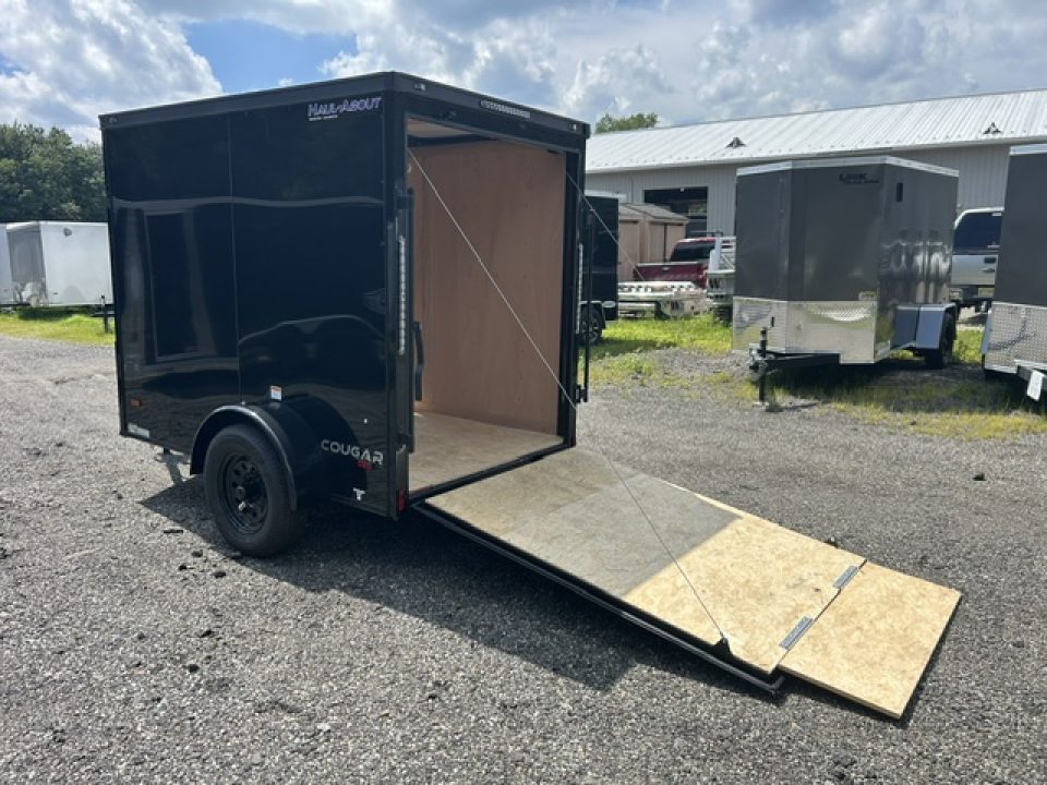 New 2027 Haul About Trailers 5'X8' with rear ramp door, and side door!, single axle 2,990 lb. GVWR Cargo / Enclosed Trailer