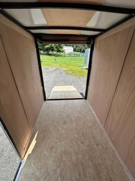 New 2027 Haul About Trailers 5'X8' with rear ramp door, and side door!, single axle 2,990 lb. GVWR Cargo / Enclosed Trailer