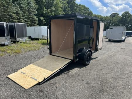 New 2027 Haul About Trailers 5'X8' with rear ramp door, and side door!, single axle 2,990 lb. GVWR Cargo / Enclosed Trailer
