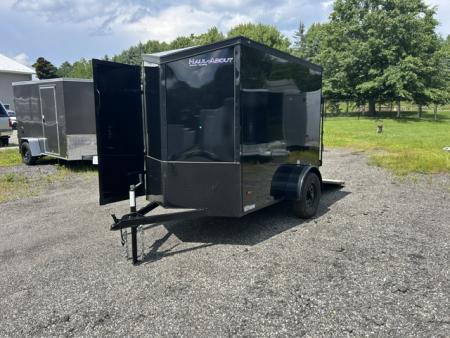New 2027 Haul About Trailers 5'X8' with rear ramp door, and side door!, single axle 2,990 lb. GVWR Cargo / Enclosed Trailer