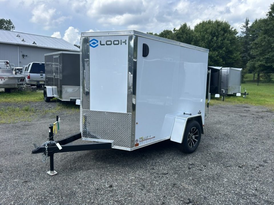 New 2027 Look Trailers 5'X8' With Side Hinged Single Door , 2990 lb. GVWR Cargo / Enclosed Trailer