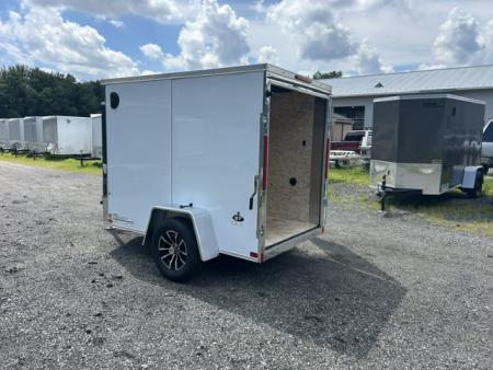New 2027 Look Trailers 5'X8' With Side Hinged Single Door , 2990 lb. GVWR Cargo / Enclosed Trailer